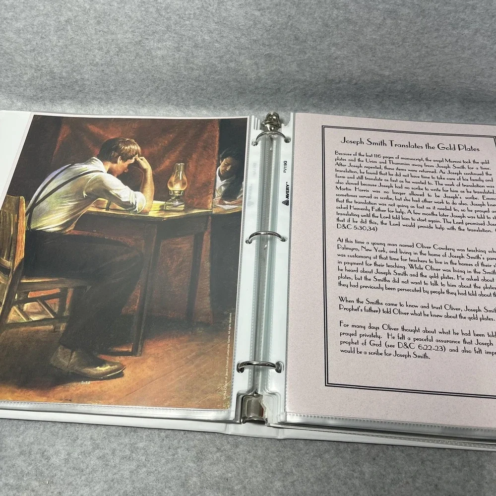 LDS Church History D&C Gospel Art Book Binder Mormon‎ Joseph Smith Teaching Kit